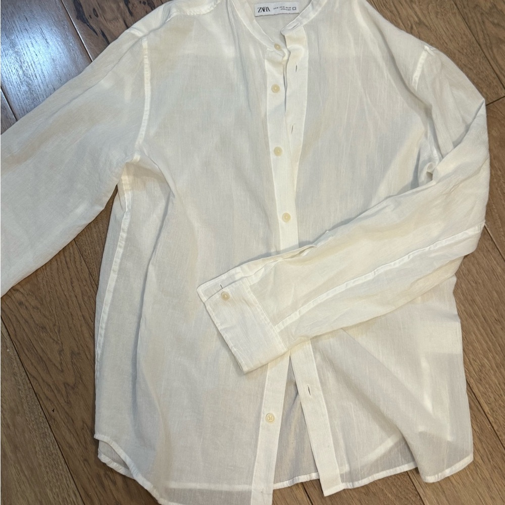 Zara white Casual Shirt